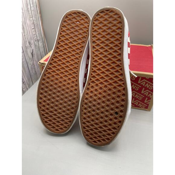 Vans Men’s Old Skool OTW Suede Red & White Checkered Skater Sneakers 10 0 - Picture 10 of 11